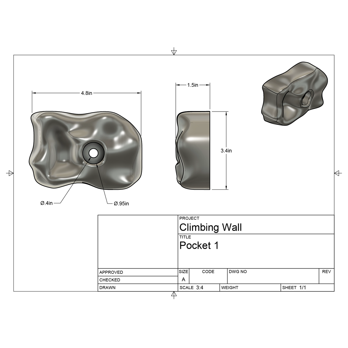 Climbing Hold - Pocket 1 Files