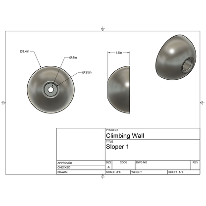 Climbing Hold - Sloper 1 Files